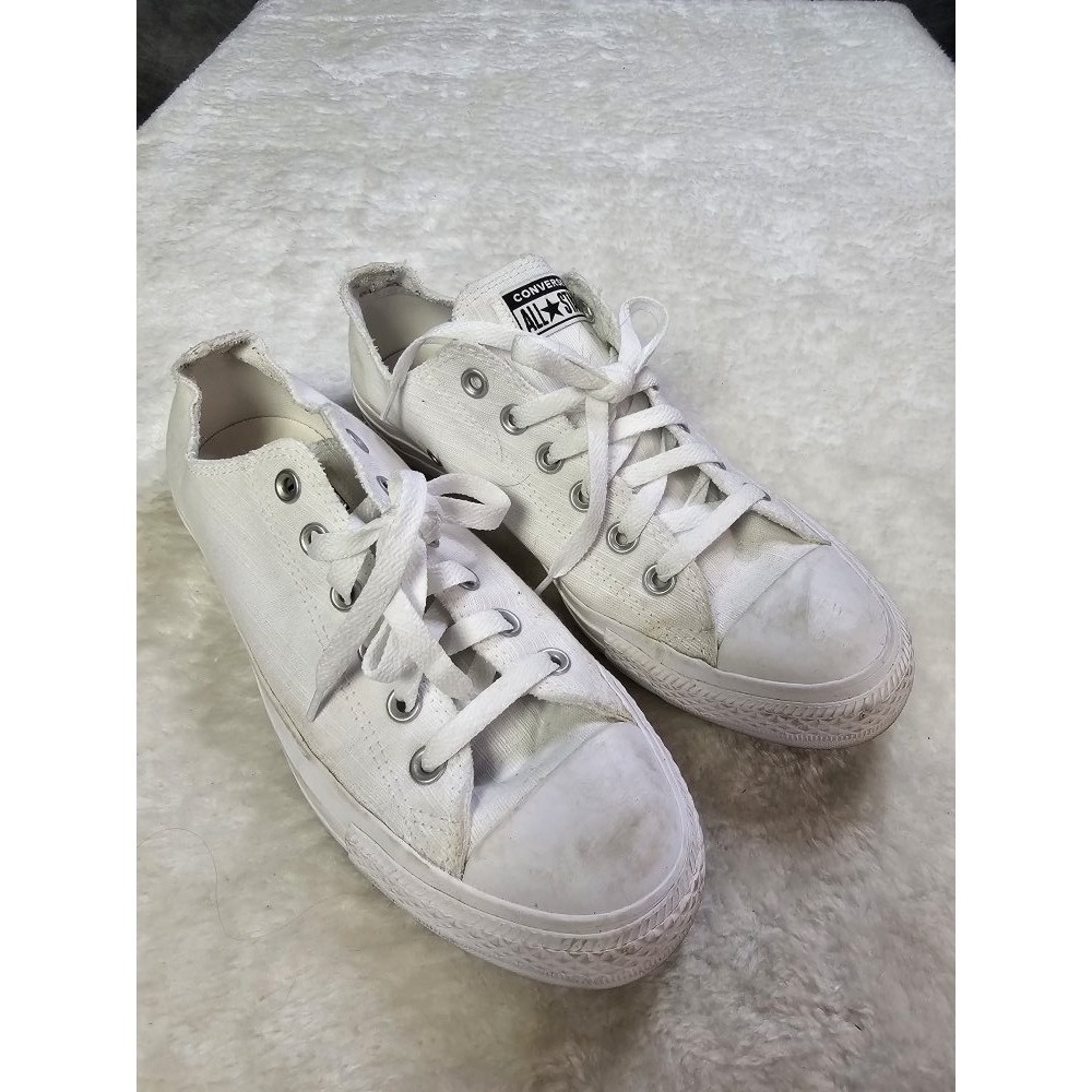 Converse All Star Womens Size 9‎ White Canvas